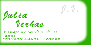 julia verhas business card